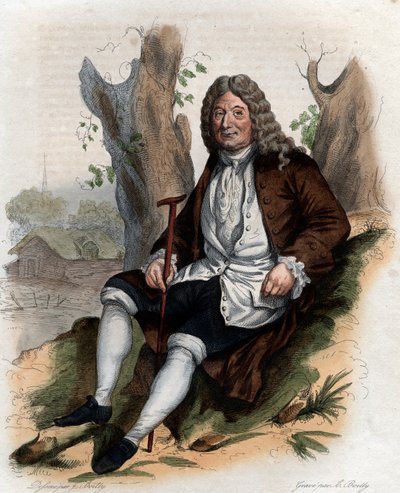 Portrait of Alain Rene Lesage, French novelist and playwright by French School